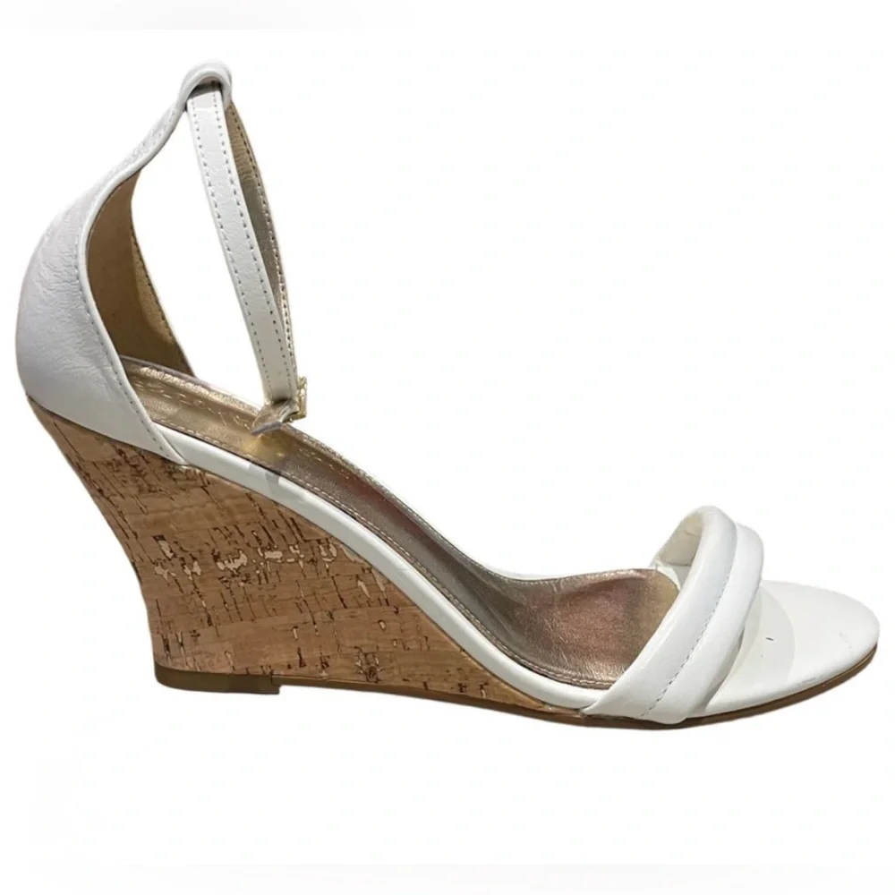 Lilly Pulitzer Jenna Wedge Sandals Women’s White Size 10